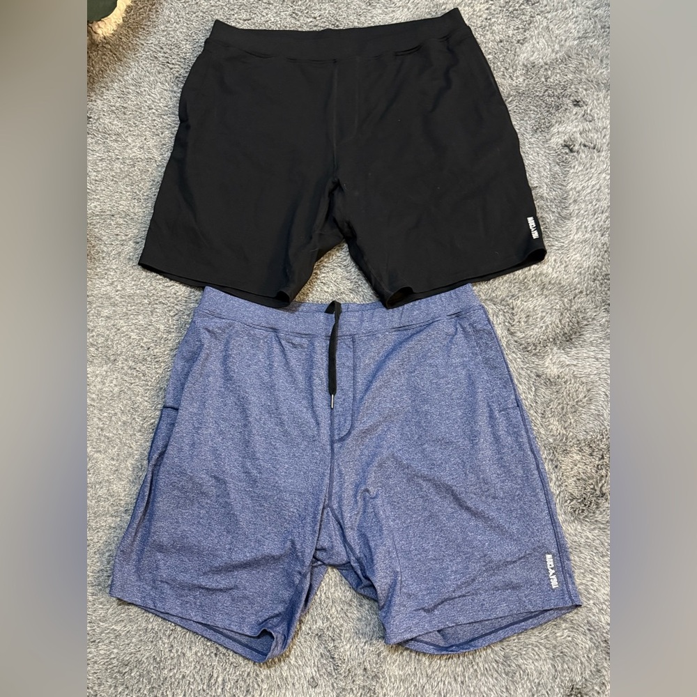 YOGA CROW Men's Swerve Yoga Training Shorts Size XXL Bundle Of 2 Lot Of 2